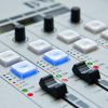 A stock image of a music mixing board.