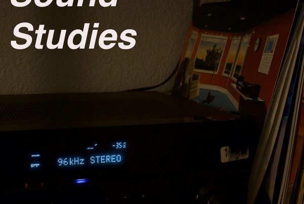 Sound Studies | Picture of a stereo system with text "96kHz STEREO" next to records.